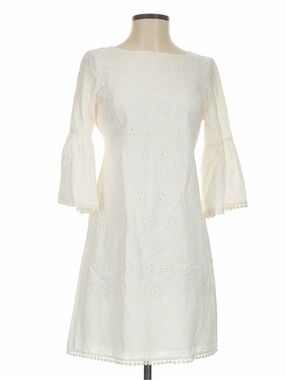 jessica howard ivory lace dress Jessica Howard Women's Ivory Fringe Scalloped Lace Sheath Dress Size 10